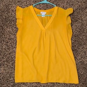 Mustard yellow blouse